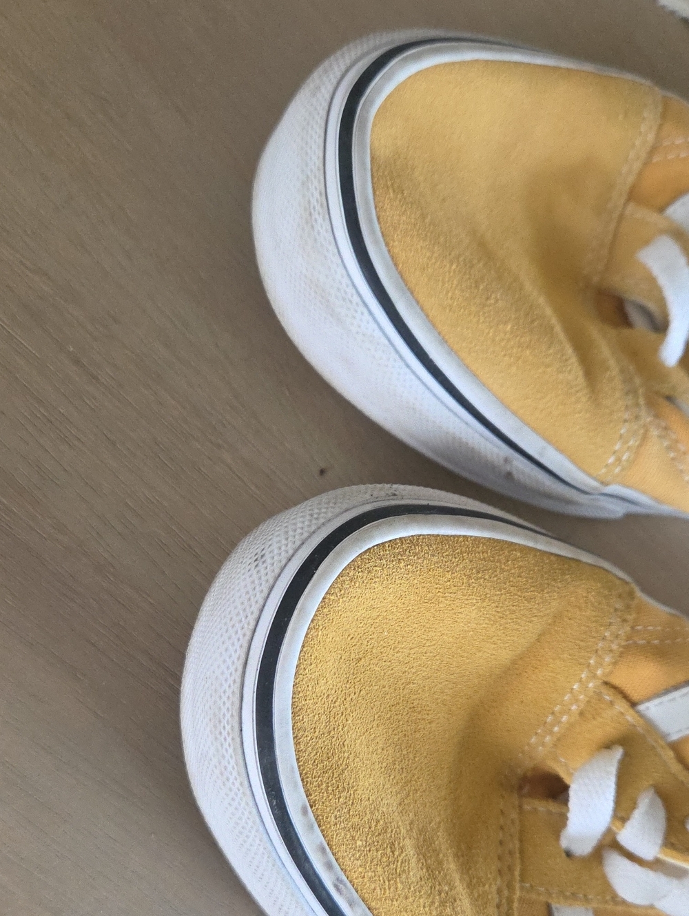 Vans Mustard Yellow and White Old Skool Canvas Sneakers - Picture 4 of 5